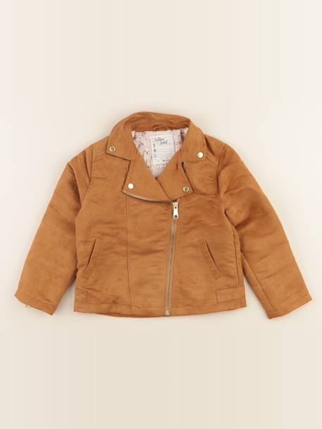 Veste simili cuir - 6 ans Marron 1 - vertbaudet enfant 