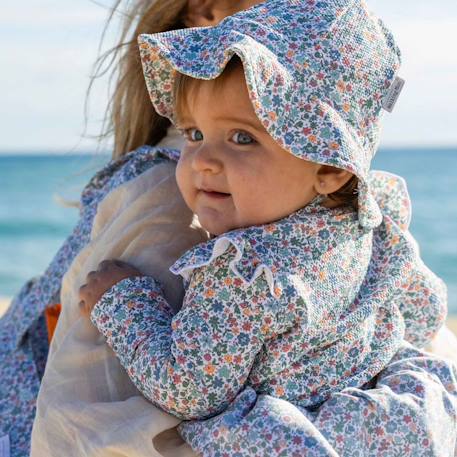 Maillot couche bébé anti fuite spf 50+ summer Blanc+Bleu+Vert 4 - vertbaudet enfant 