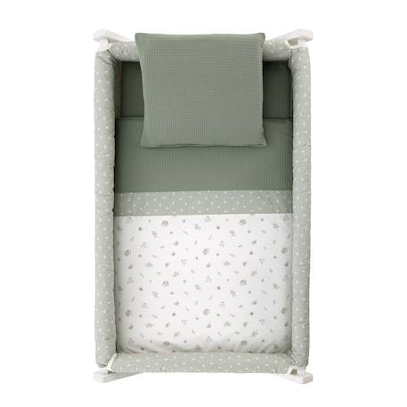 Berceau à pieds croisés en bois de hêtre avec roulettes et matelas Beige / Blanc / Camel+Beige / Blanc / Gris+Beige / Blanc / Rose+Beige / Rose+Beige / Vert / Blanc à motifs+Blanc / Beige+Blanc / Gris+Blanc / Rose+Blanc / Rose à motifs+Vert / Blanc+Vert / Blanc à motifs 37 - vertbaudet enfant 