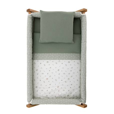 Berceau à pieds croisés en bois de hêtre avec roulettes et matelas Beige / Blanc / Camel+Beige / Blanc / Gris+Beige / Blanc / Rose+Beige / Rose+Beige / Vert / Blanc à motifs+Blanc / Beige+Blanc / Gris+Blanc / Rose+Blanc / Rose à motifs+Vert / Blanc+Vert / Blanc à motifs 17 - vertbaudet enfant 