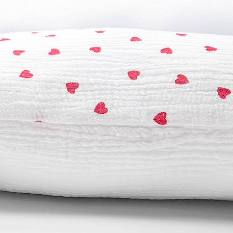 Taie d'oreiller en gaze de coton réversible lovio Bleu+Rouge 10 - vertbaudet enfant 