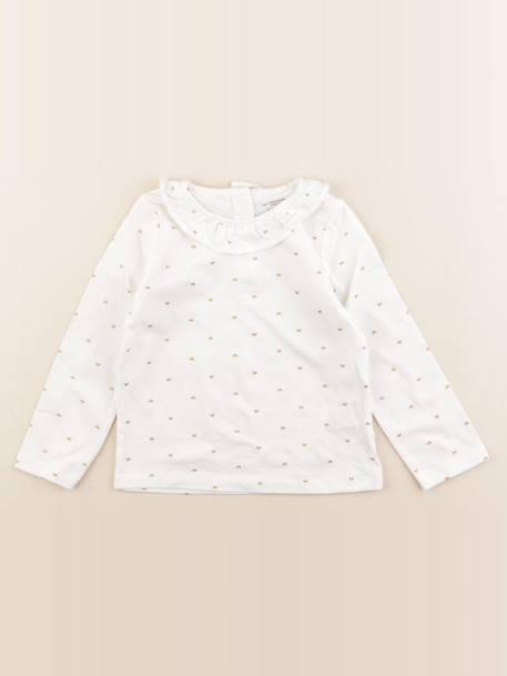 Tee-shirt - 24 mois Blanc, or 1 - vertbaudet enfant 