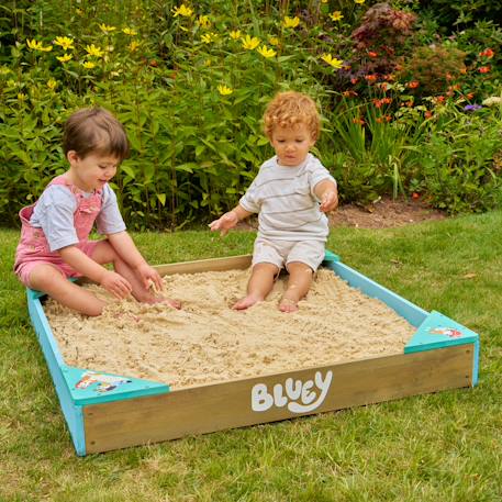 Bac à sable bluey  bois fsc® Marron - bleu 1 - vertbaudet enfant 