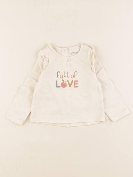 Tee-shirt - 9 mois Beige 1 - vertbaudet enfant 