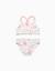 Maillot de bain 2 pièces avec motif de plage et doublure Blanc 1 - vertbaudet enfant 
