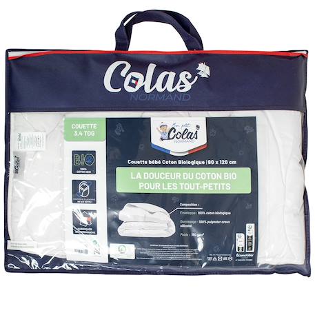 Couette bébé toute saison en coton bio made in france Blanc 4 - vertbaudet enfant 