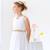 Robe cérémonie   et  longue  hepburn Blanc doré 1 - vertbaudet enfant 