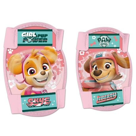 Protections genoux et coudes Pat Patrouille Rose/turquoise 1 - vertbaudet enfant 