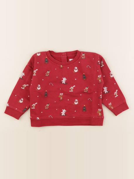 Sweat - 24 mois Rouge 1 - vertbaudet enfant 