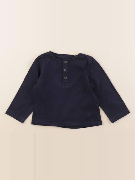 Tee-shirt - 12 mois Bleu 1 - vertbaudet enfant 