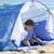 Gourde isotherme avec paille anti-fuite summer Bleu+Vert 2 - vertbaudet enfant 