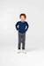 Mariniere manches longues 100% coton garçon Fond indigo raye bleu 1 - vertbaudet enfant 