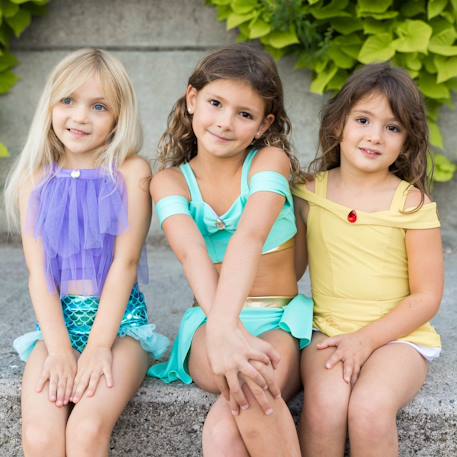 Maillot de bain 1 pièce princesse uv upf 50+ Jaune 5 - vertbaudet enfant 
