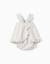 Robe + bloomer à rayures ethniques b&s Blanc 2 - vertbaudet enfant 