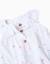Barboteuse en coton avec motif et volants Blanc 3 - vertbaudet enfant 