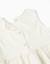 Blouse sans manches en coton avec broderie anglaise Beige clair 3 - vertbaudet enfant 