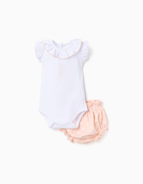 Body + bloomer avec imprimé minnie Blanc 1 - vertbaudet enfant 