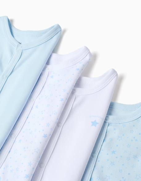 4 bodies en coton sans manches Multicolore 4 - vertbaudet enfant 