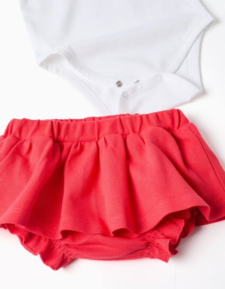 Body avec imprimé minnie + jupe Rouge 4 - vertbaudet enfant 