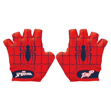 Gants mitaine de vélo Spiderman Rouge/bleu 2 - vertbaudet enfant 