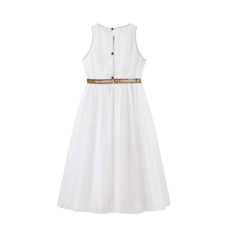Robe cérémonie   et  longue  hepburn Blanc doré 5 - vertbaudet enfant 