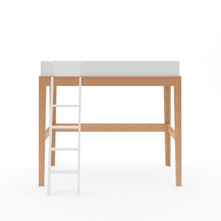 Lit mezzanine harmonie Blanc & hêtre massif 3 - vertbaudet enfant 