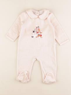 Seconde main-Fille-Pyjama, surpyjama, dors-bien-Pyjama velours - 6 mois