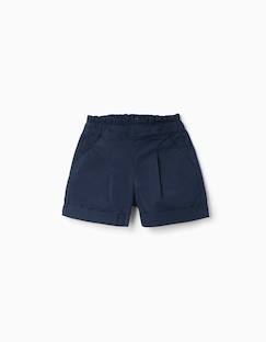 Short en popeline avec taille paperbag et plis  - vertbaudet enfant
