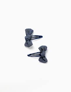 Lot de 2 pinces à cheveux avec nœuds  - vertbaudet enfant