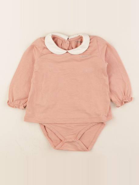 Body tee-shirt - 12 mois Rose 1 - vertbaudet enfant 