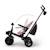 Tricycle Kinderkraft AVEO 2 PLUS Évolutif 6 Configurations avec Siège 360° CLICK&TWIST, Position Allongée et Pliage Rapide Beige+Gris+Rose+Vert 15 - vertbaudet enfant 