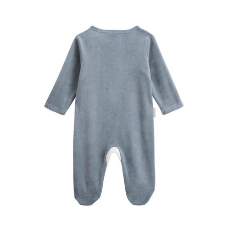 Pyjama bébé en velours ouverture zippée rêverie Bleu 3 - vertbaudet enfant 