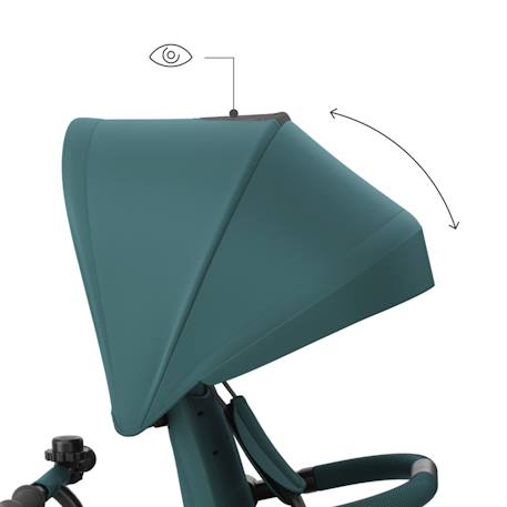 Tricycle Kinderkraft ASTON 2 PLUS Évolutif 6-en-1 avec Siège 360° CLICK & TWIST, Position Semi-Allongée et Poignée Réglable Bleu+Gris+Rose+Vert 22 - vertbaudet enfant 