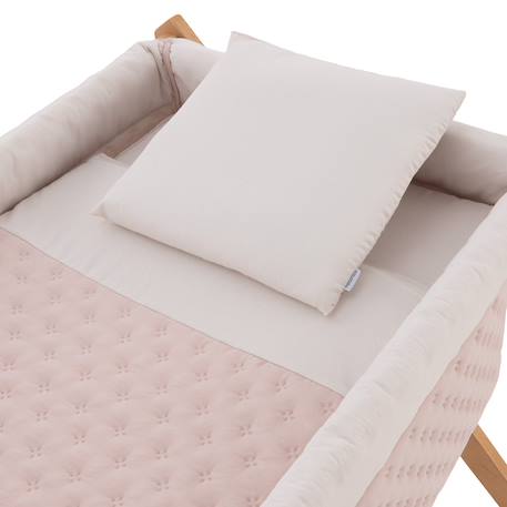 Berceau à pieds croisés en bois de hêtre avec roulettes et matelas Beige / Blanc / Camel+Beige / Blanc / Gris+Beige / Blanc / Rose+Beige / Rose+Beige / Vert / Blanc à motifs+Blanc / Beige+Blanc / Gris+Blanc / Rose+Blanc / Rose à motifs+Vert / Blanc+Vert / Blanc à motifs 13 - vertbaudet enfant 