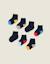 Pack 5 paires de chaussettes avec détails colorés Bleu foncé 1 - vertbaudet enfant 