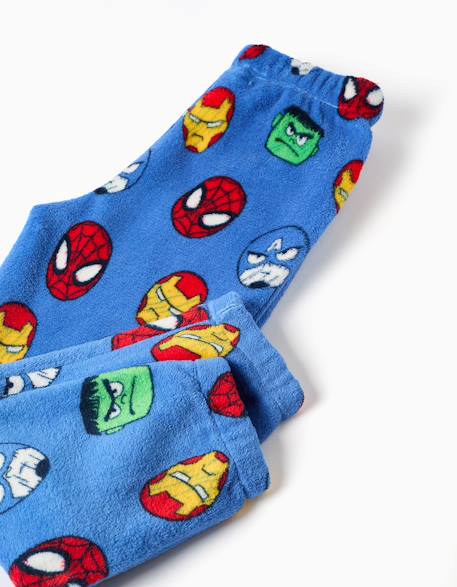Pyjama en polaire corail à imprimé avengers Blanc 4 - vertbaudet enfant 