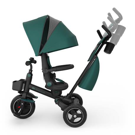Tricycle évolutif 6-en-1 SPINSTEP 2 PLUS avec siège pivotant 360° et dossier réglable Beige+Vert 12 - vertbaudet enfant 
