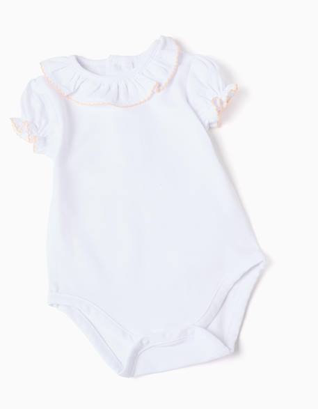 Body + robe salopette à rayures Blanc 3 - vertbaudet enfant 