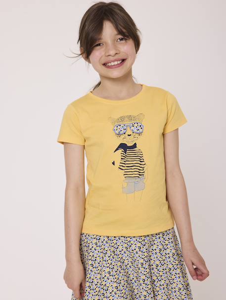 Fille-T-shirt manches courtes 100% coton fille