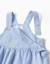 Ensemble body à manches courtes + barboteuse en coton Bleu clair 4 - vertbaudet enfant 