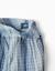Short en coton à rayures et taille élastique Bleu clair 3 - vertbaudet enfant 