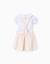 Body + robe salopette à rayures Blanc 2 - vertbaudet enfant 