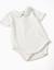 Ensemble body à manches courtes + barboteuse en coton Bleu clair 3 - vertbaudet enfant 