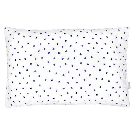 Taie d'oreiller en gaze de coton réversible lovio Bleu+Rouge 1 - vertbaudet enfant 