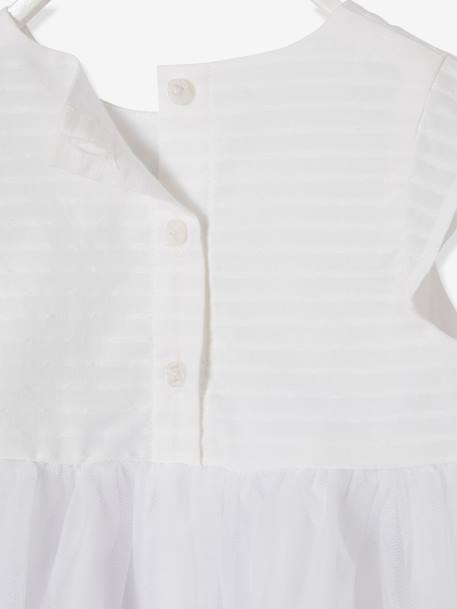 Robe de cérémonie bébé avec tulle blanc 8 - vertbaudet enfant 