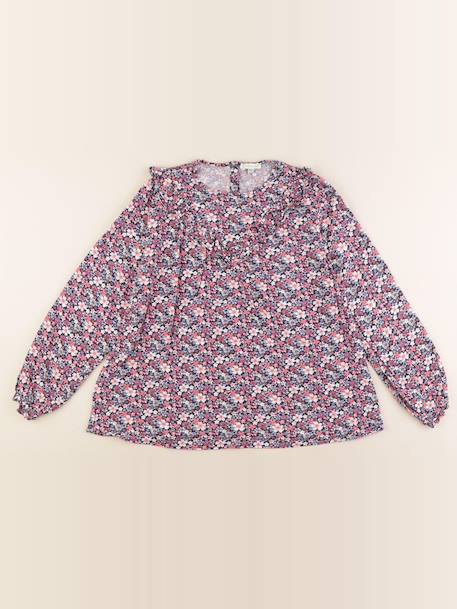Blouse - 12 ans Bleu, rose 1 - vertbaudet enfant 
