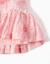 Robe en coton à motif floral et manches ballon Rose clair 4 - vertbaudet enfant 