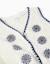 Gilet sans manches en maille coton avec fleurs brodées Beige clair 3 - vertbaudet enfant 