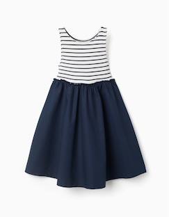 Robe bi-matière sans manches à rayures  - vertbaudet enfant