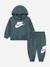 Ensemble deux pièces pour bébé sweat à capuche et pantalon confortable Marron clair+Noir / doré+Vert foncé 9 - vertbaudet enfant 